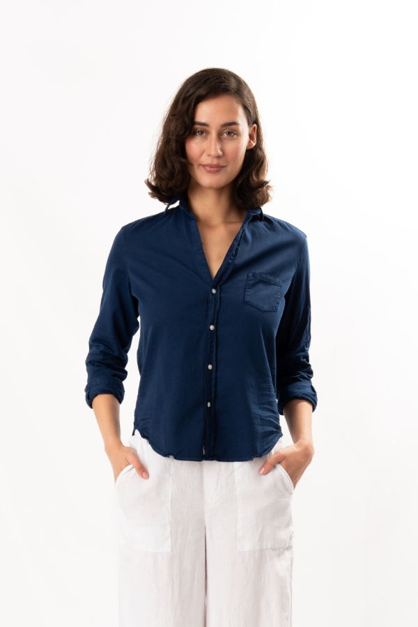 Frank & Eileen Eileen Relaxed Button-Up Shirt - Washed Navy