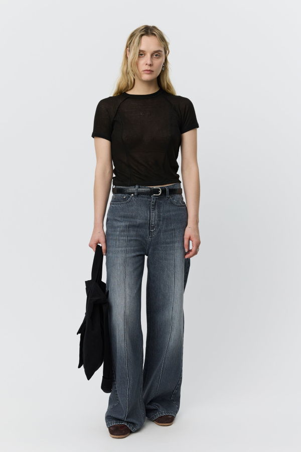 mfpen Flatlock Raglan Tee - Black