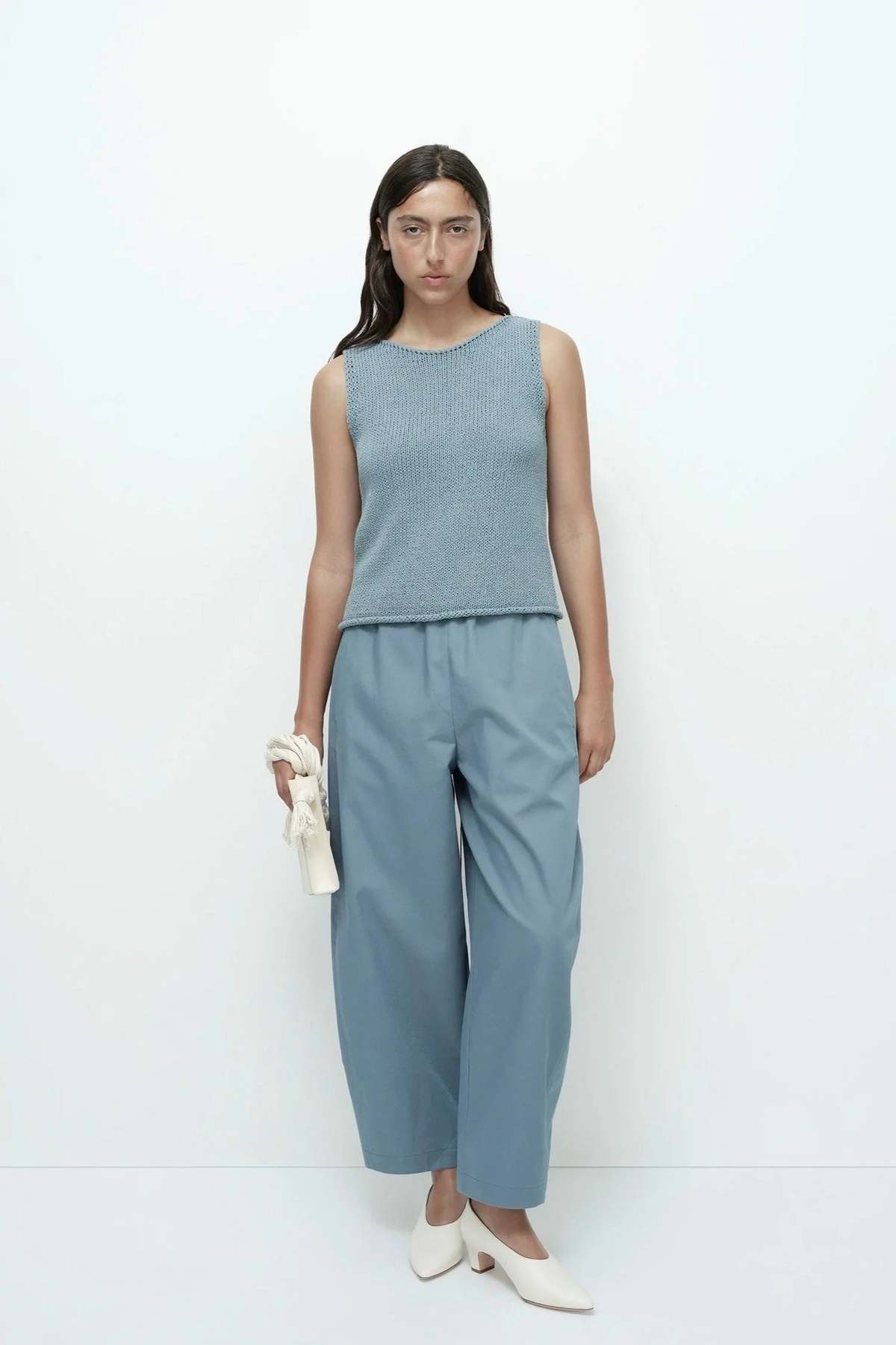 Mijeong Park Boat Neck Knit Tank - Blue - Image 2 of 8