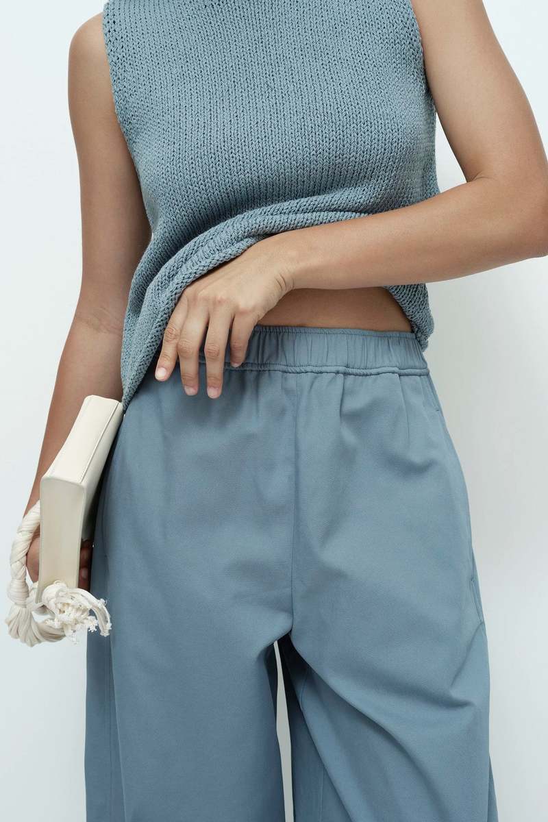 Mijeong Park Boat Neck Knit Tank - Blue