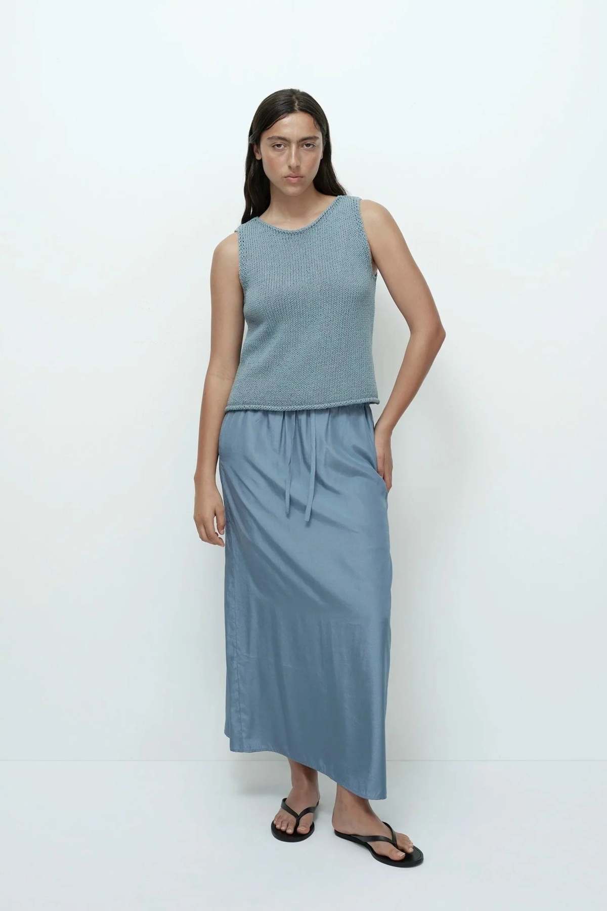 Mijeong Park Boat Neck Knit Tank - Blue - Image 5 of 8