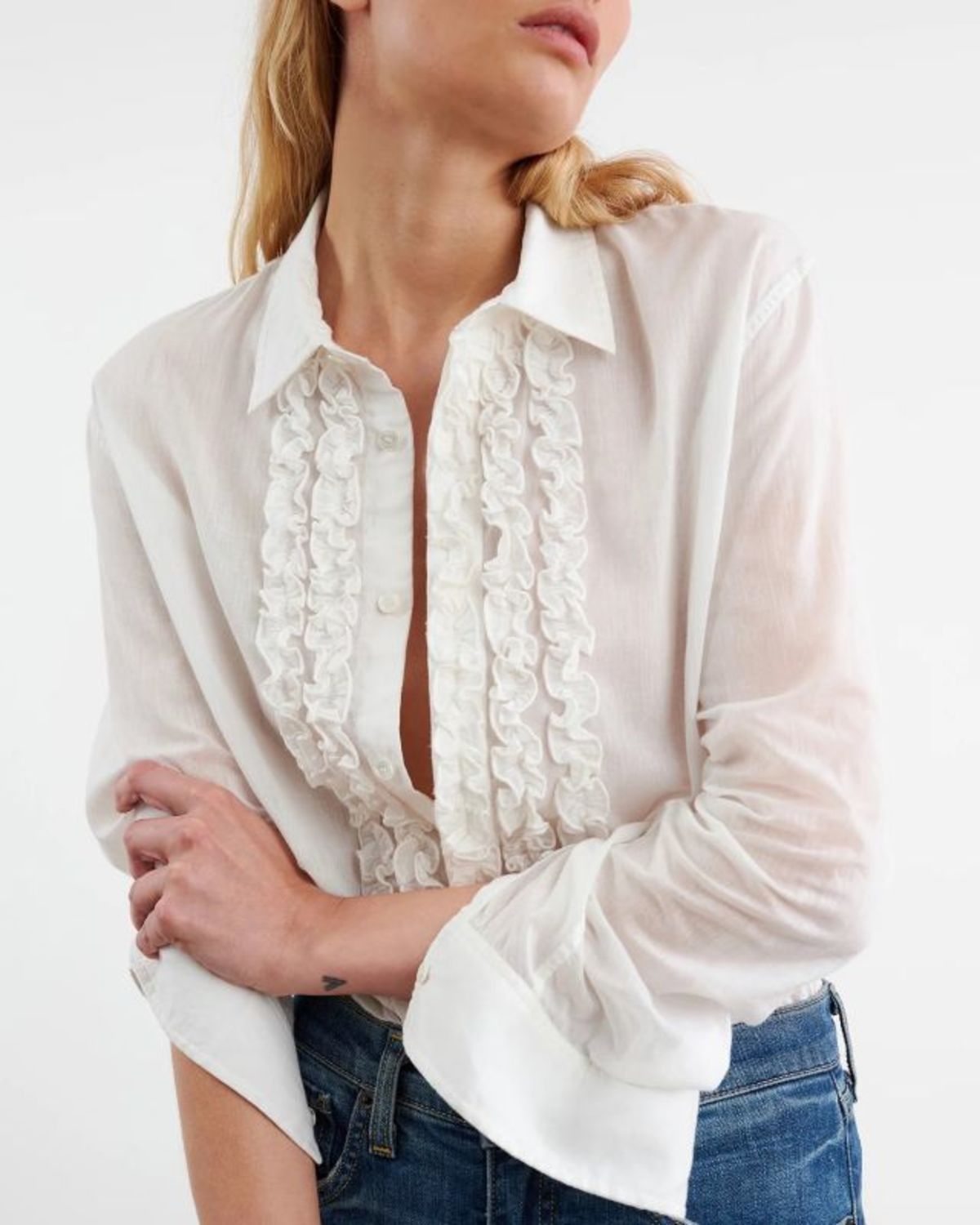 Nili Lotan Nathael Ruffle Shirt - Image 3 of 4