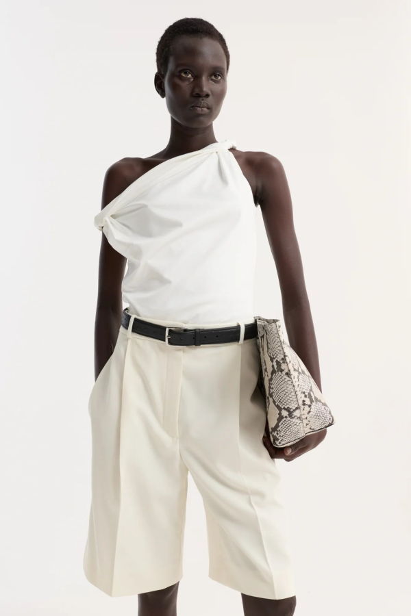 Róhe Sculptural Cotton Silk Top