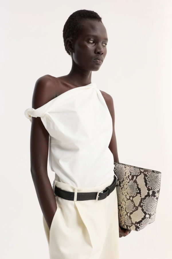 Róhe Sculptural Cotton Silk Top