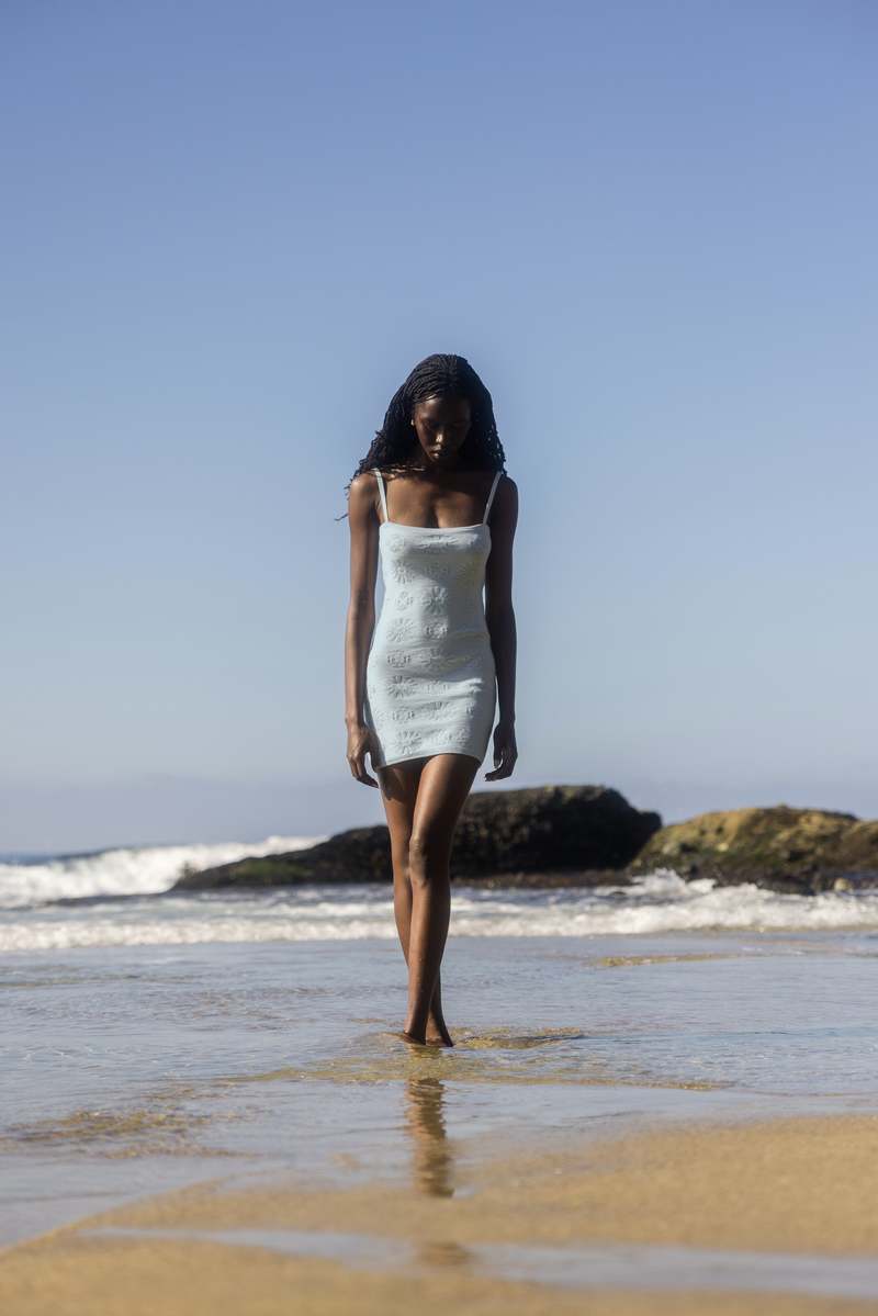Nello June Flora Mini Dress - Ocean Mist