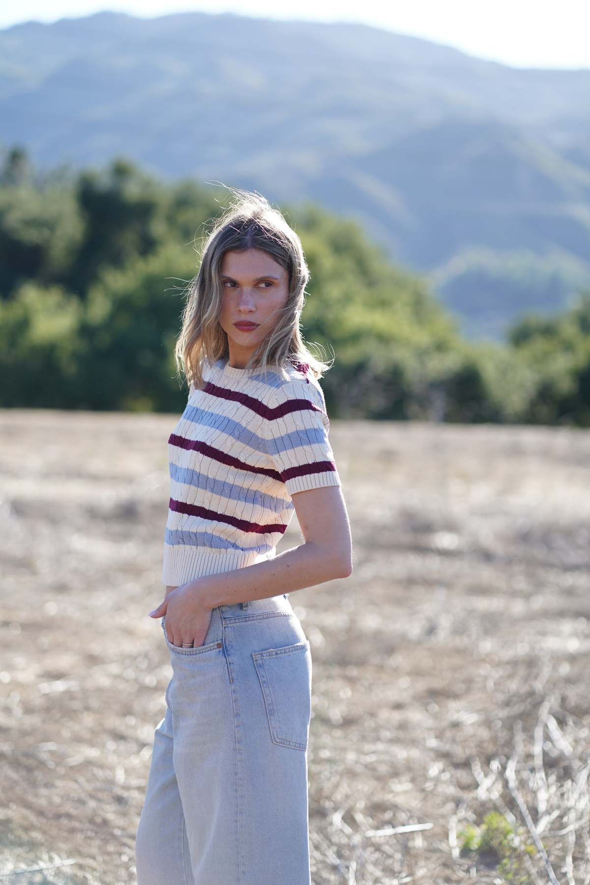 Nello June Letti Short Sleeve Crew Sweater - Image 1 of 5