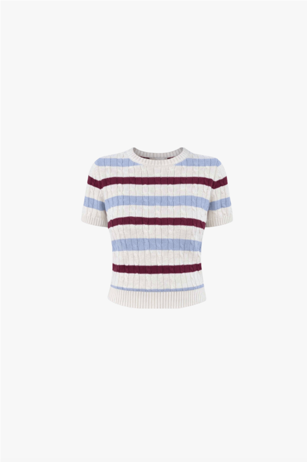 Nello June Letti Short Sleeve Crew Sweater