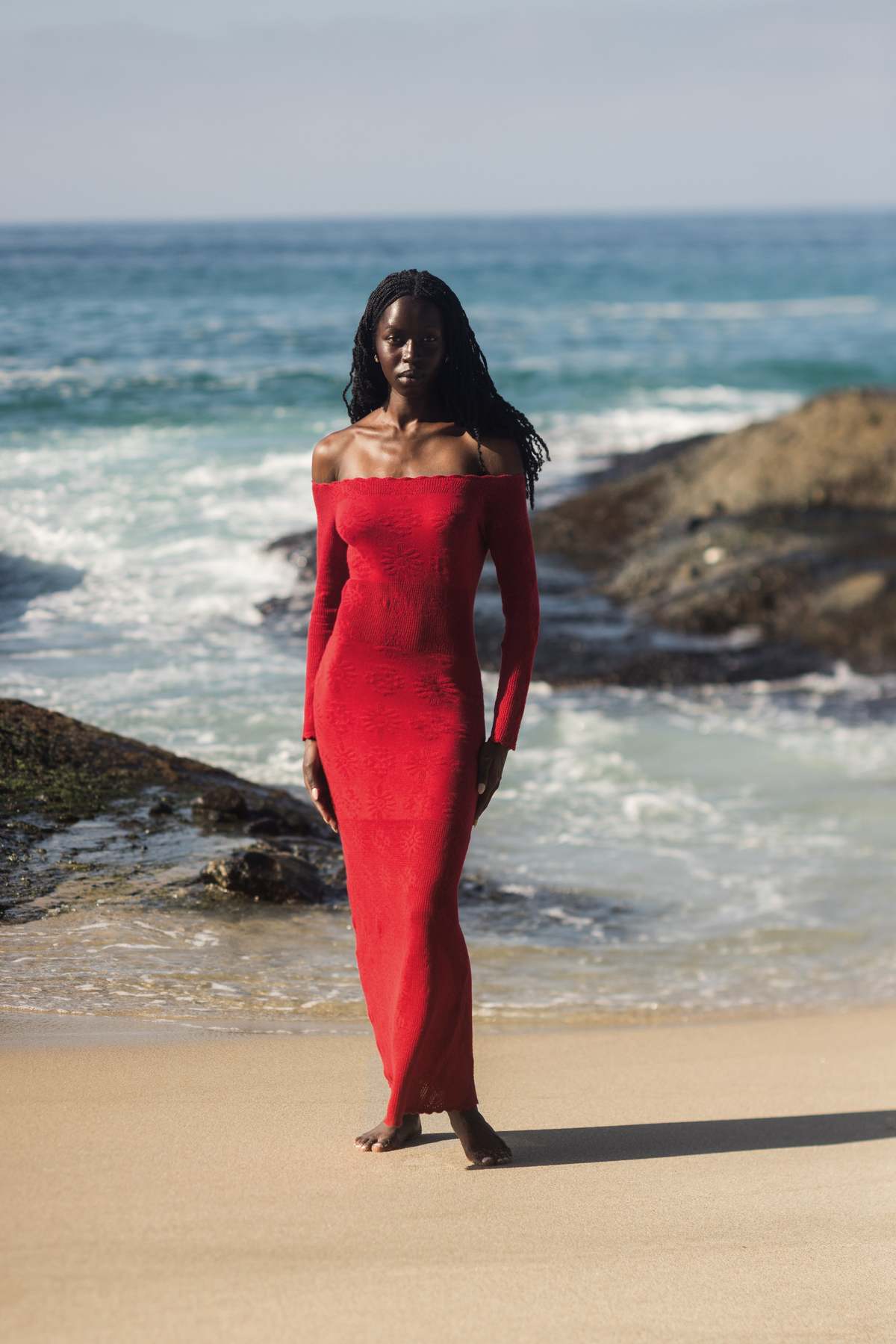 Nello June Luna Maxi Dress - Scarlet - Image 2 of 4