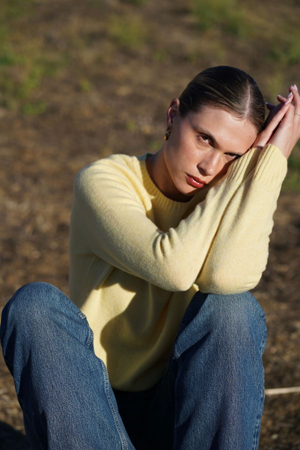 Nello June Nello Crewneck Sweater - Butter Yellow