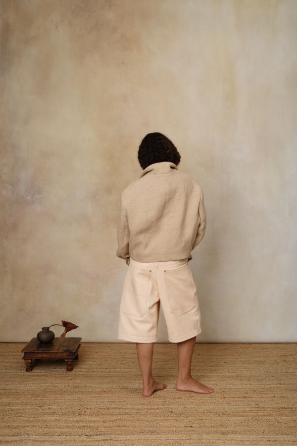 Colbo Big Pocket Leather Shorts