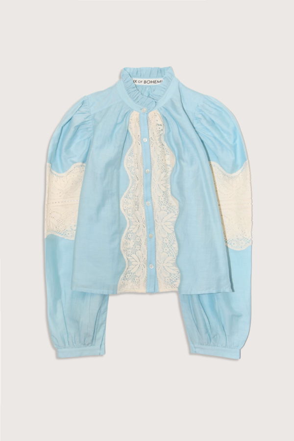 Alix Of Bohemia Annabel Sky Prima Lace Shirt - Light Blue