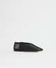 Mansur Gavriel Contorno Square V Flat - Black - Thumbnail 2