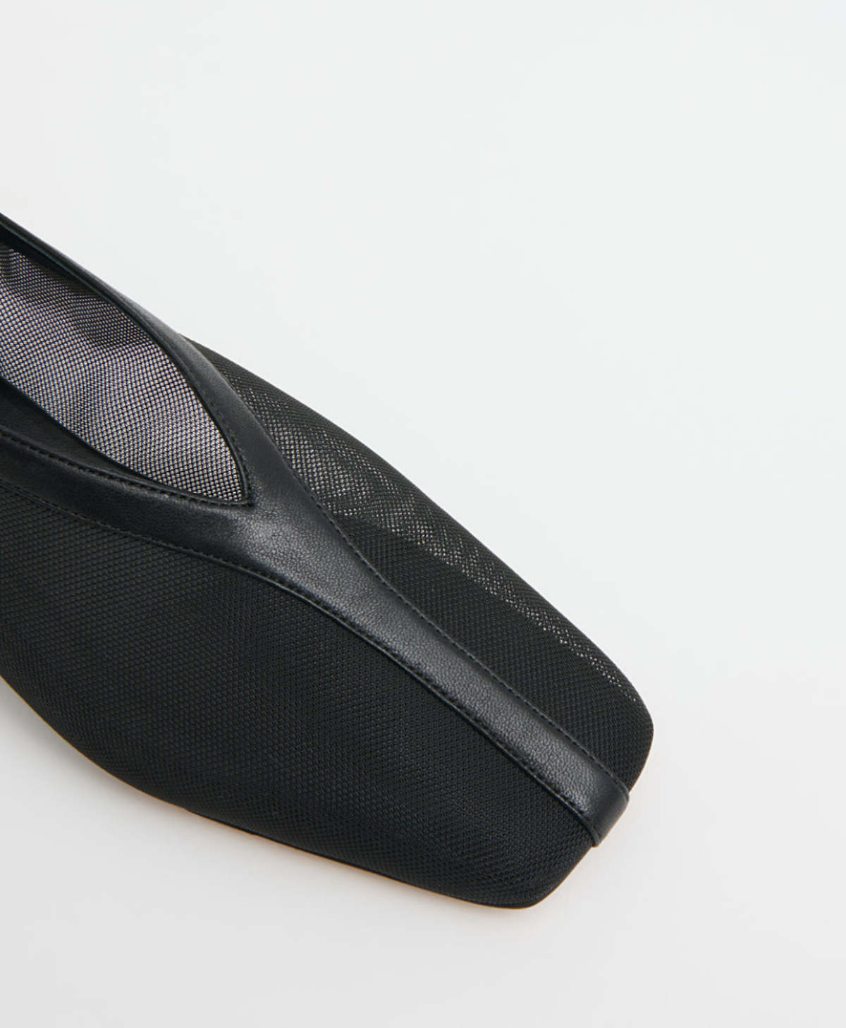 Mansur Gavriel Contorno Square V Flat - Black - Image 5 of 5
