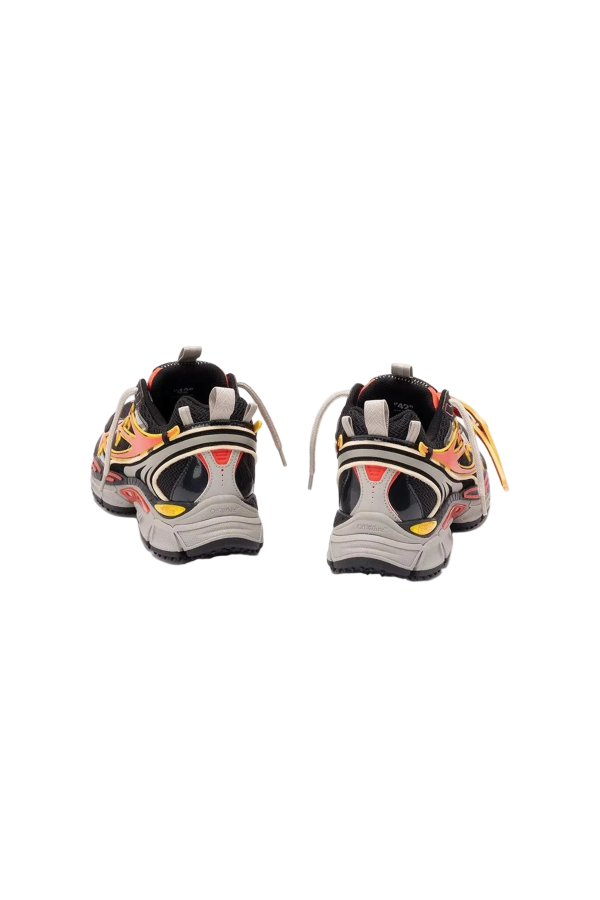 Off-White Be Right Back Mesh Sneakers - Black/Coral Red