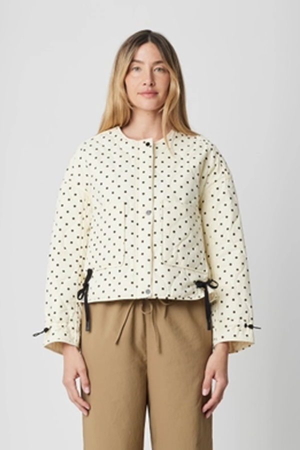 Mod Ref The Liv Polka Dot Quilted Jacket