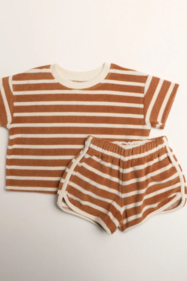 KIDS Winnie + Crew Sterling Set - Apple Cinnamon Stripe