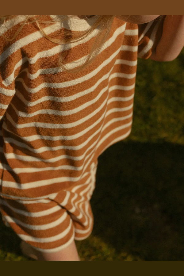 KIDS Winnie + Crew Sterling Set - Apple Cinnamon Stripe