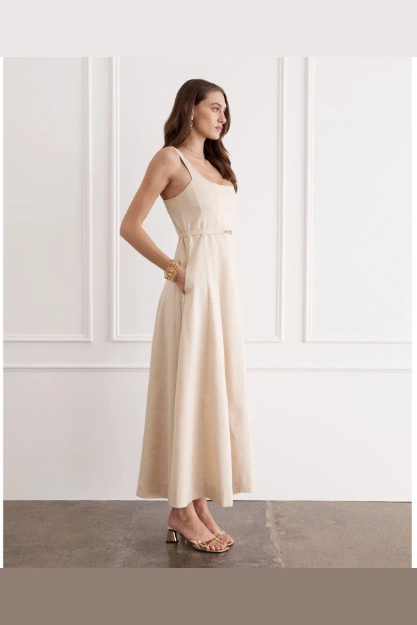 AQUA BLU Illuminee Claudette Maxi Dress