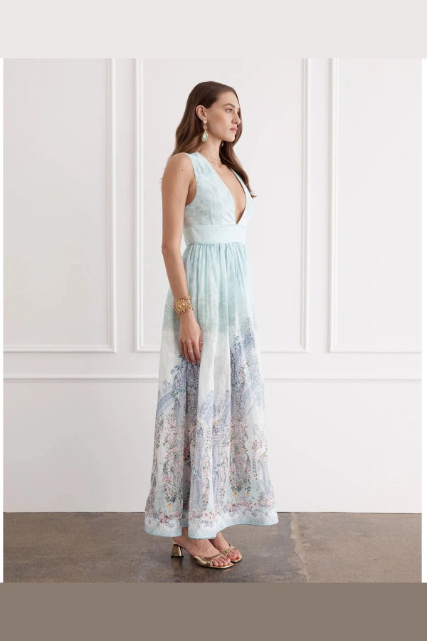 AQUA BLU Triomphe Melody Maxi Dress