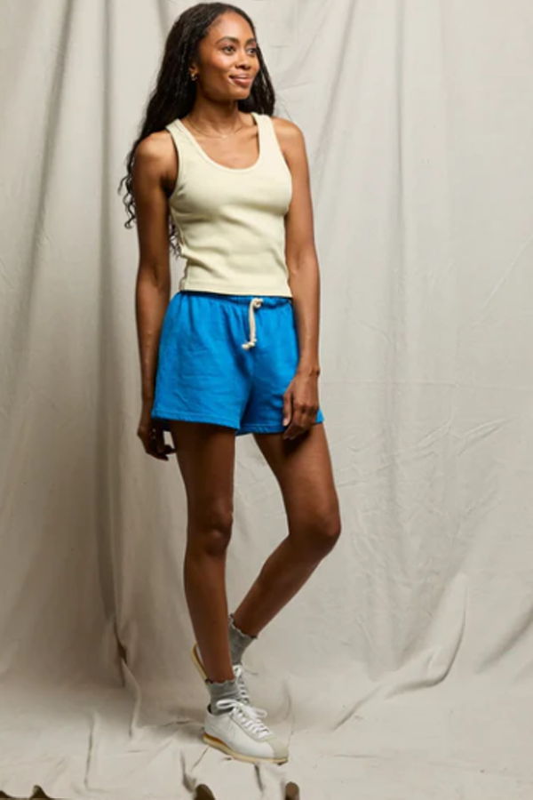 PERFECTWHITETEE Blondie Structured Ribbed Tank - Custard