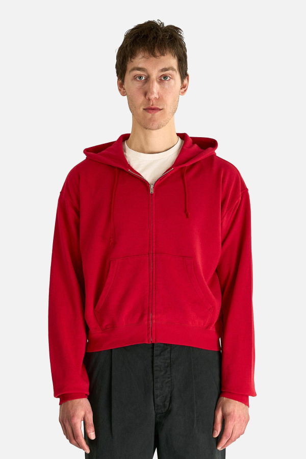 Auralee High Twist Light Sweat Zip Parka