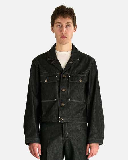 Lemaire Dispatch Denim Jacket - Black | Garmentory