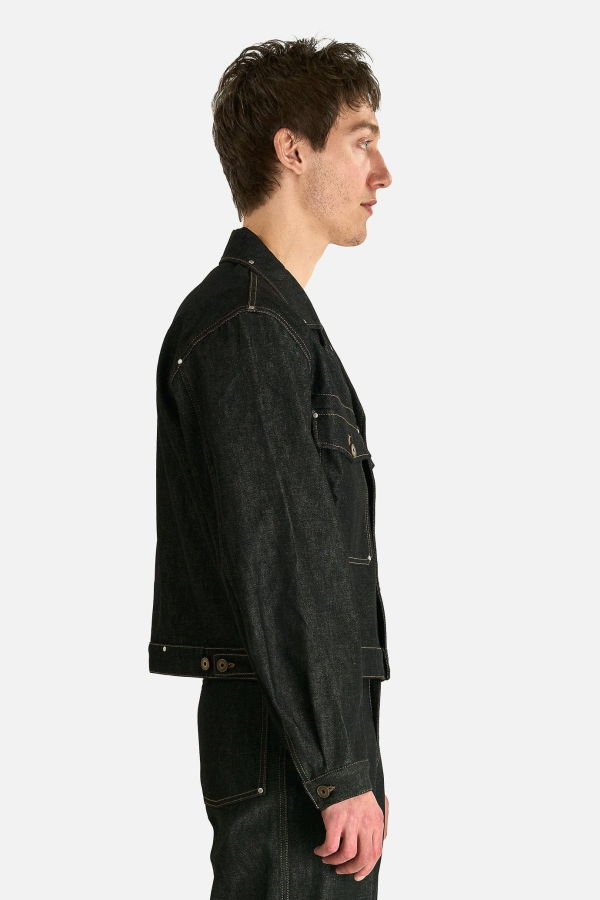 Lemaire Trucker Jacket with Studs