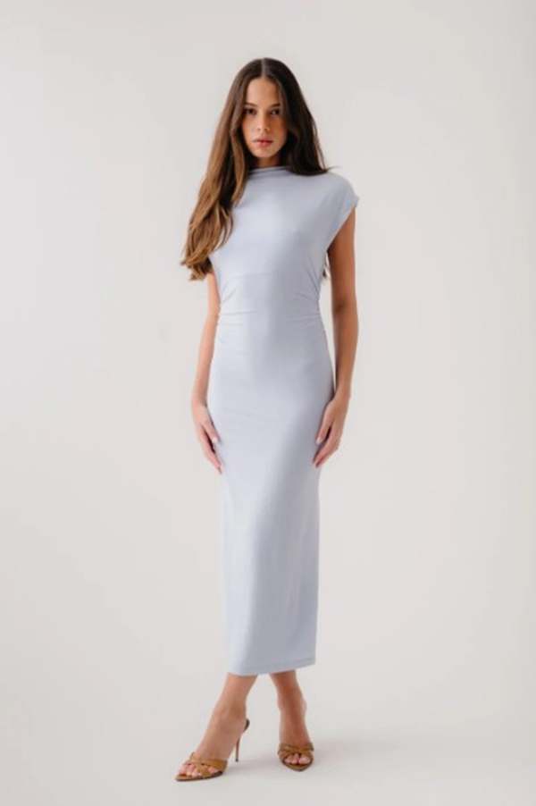 SABLYN Mesa Slouchy Mock Neck Midi Dress