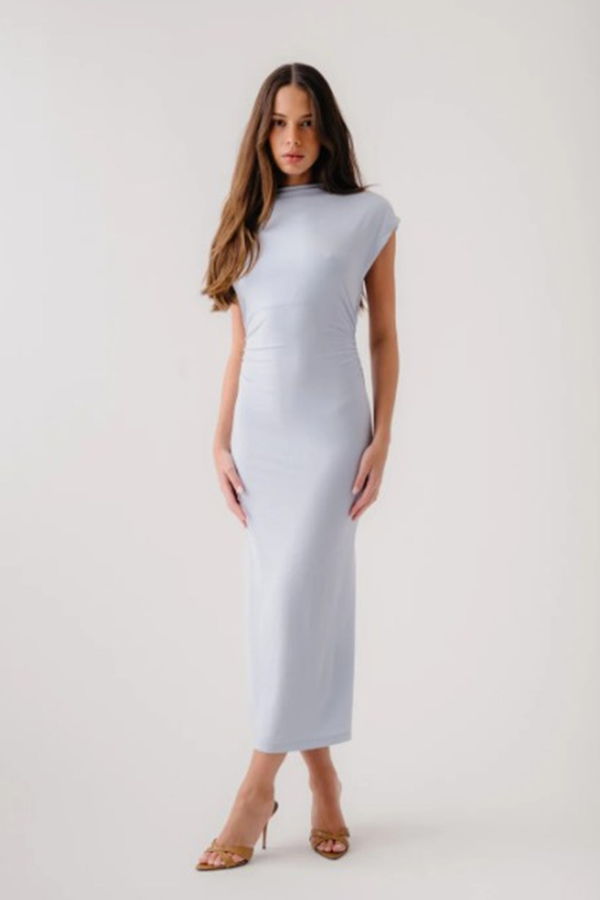 SABLYN Mesa Slouchy Mock Neck Midi Dress