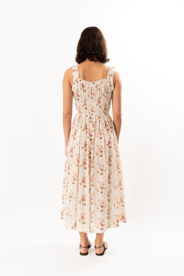 DÔEN Emmaretta Dress - Blanc Prairie Rose
