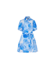 Milly Juni Mini Dress - Blue/White - Thumbnail 1