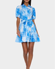 Milly Juni Mini Dress - Blue/White - Thumbnail 2