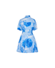 Milly Juni Mini Dress - Blue/White - Thumbnail 5