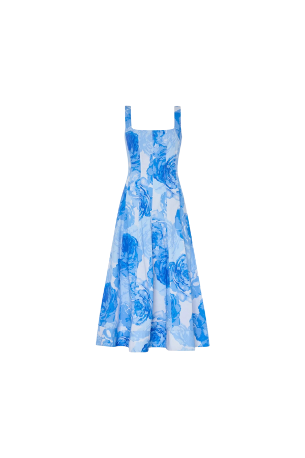 Milly Nia Dress - Blue/White