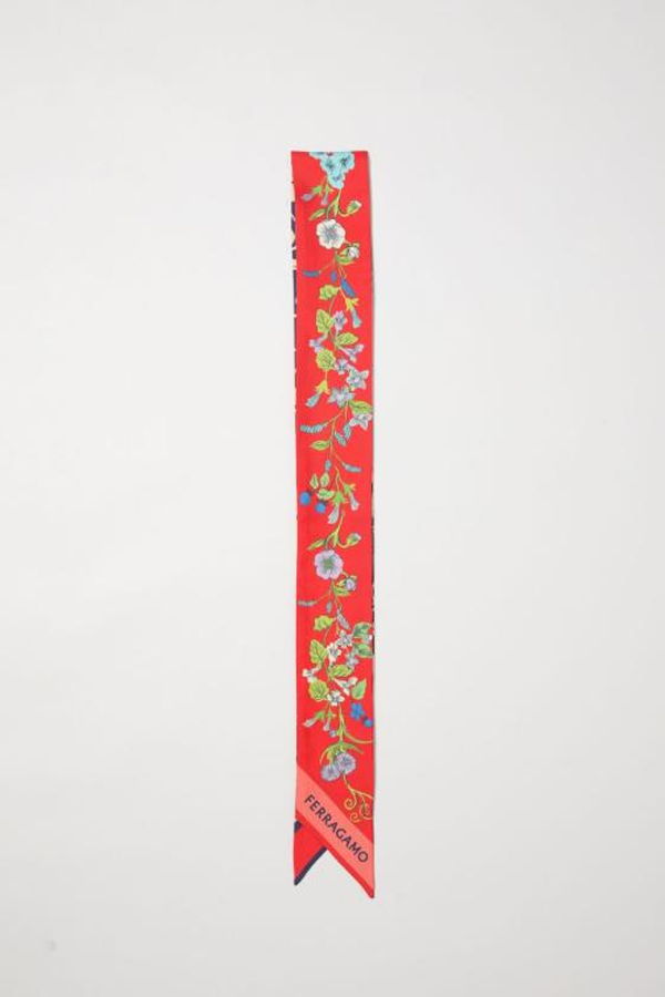 Ferragamo Scarf - Red Blue