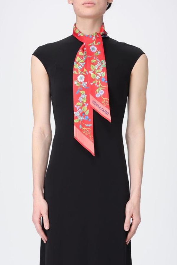 Ferragamo Scarf - Red Blue