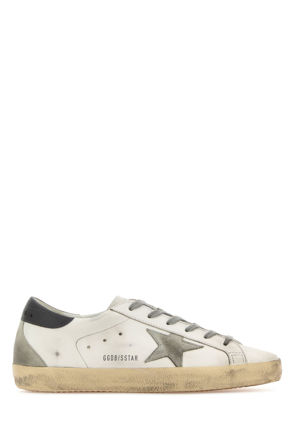 Golden Goose Multicolor Leather Super Star Classic Sneakers - White Ice Dark Gray