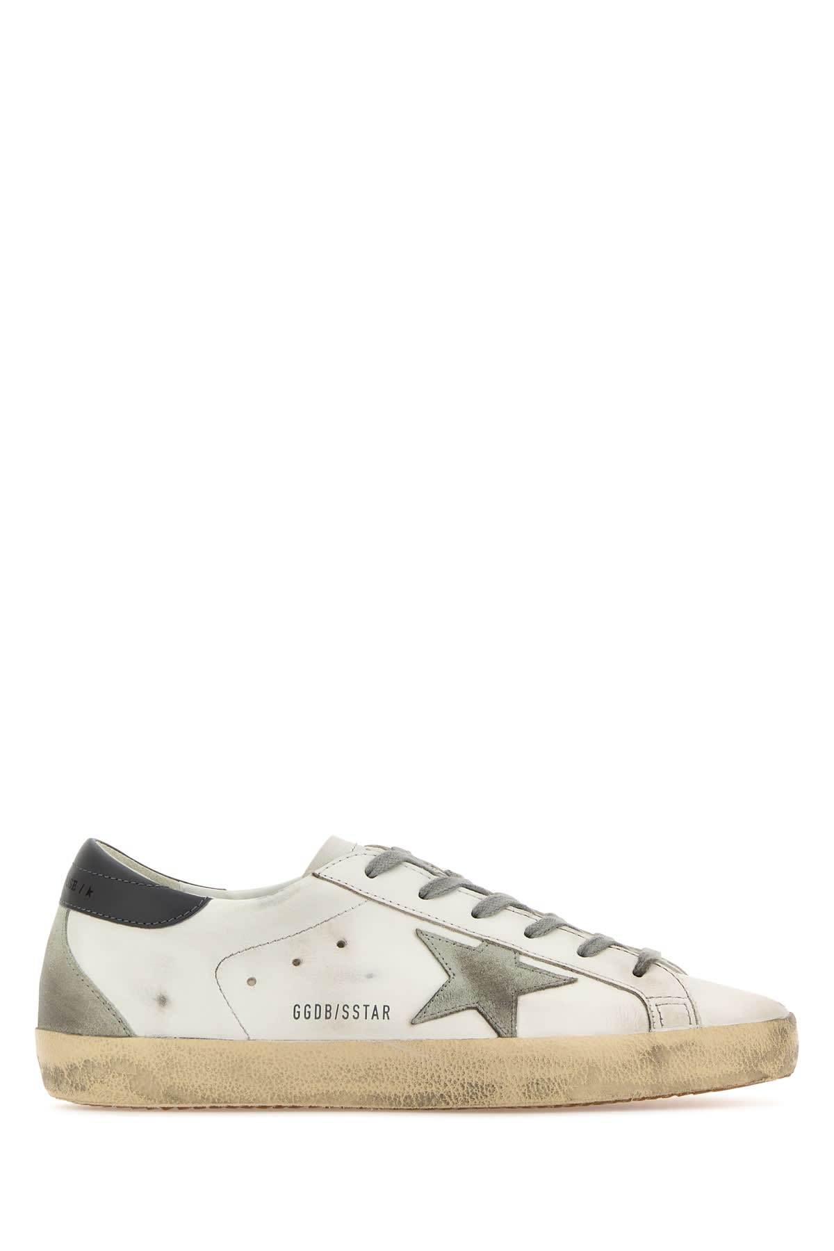 Golden Goose Multicolor Leather Super Star Classic Sneakers - White Ice Dark Gray - Image 1 of 2