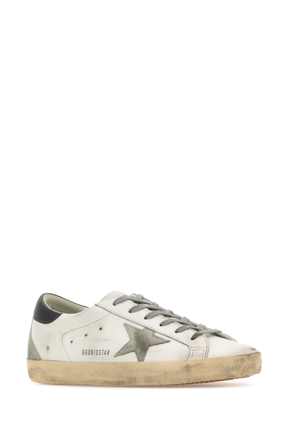 Golden Goose Multicolor Leather Super Star Classic Sneakers - White Ice Dark Gray
