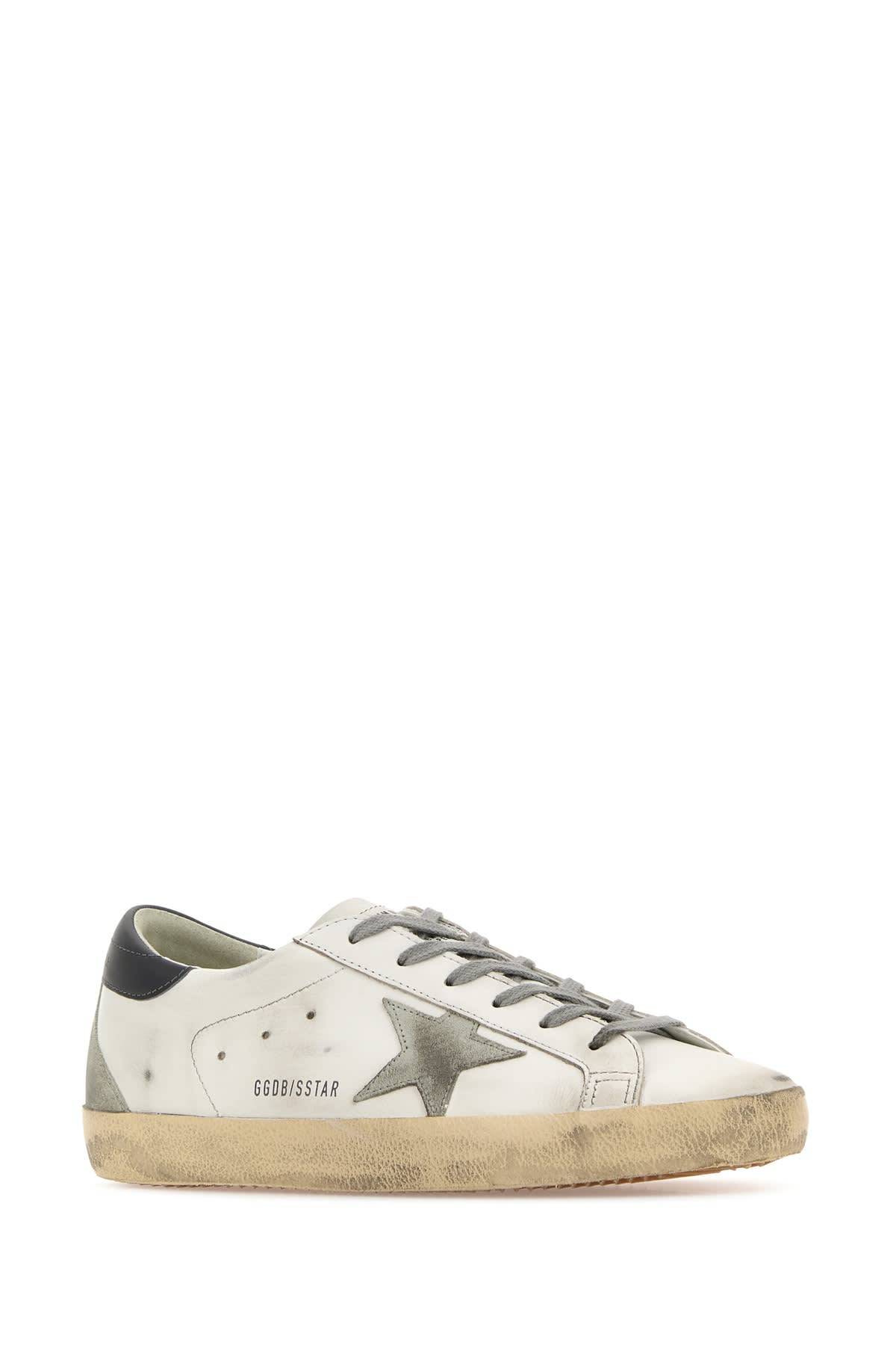 Golden Goose Multicolor Leather Super Star Classic Sneakers - White Ice Dark Gray - Image 2 of 2