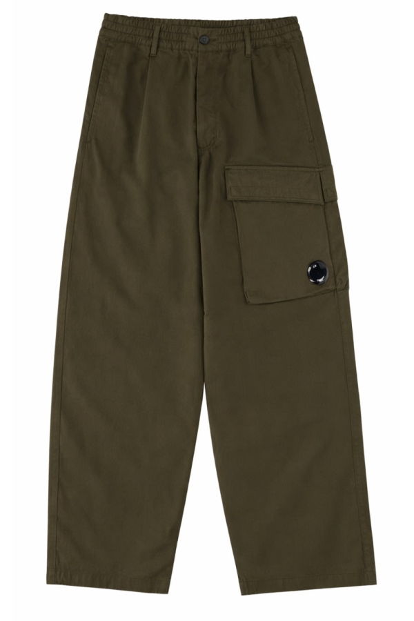 C.P. Company Cargo Pants With Patch Logo - Green