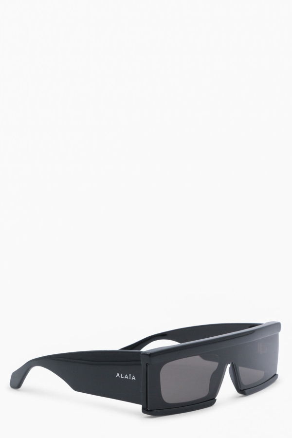 Alaia Rectangular Sunglasses - Black/Grey