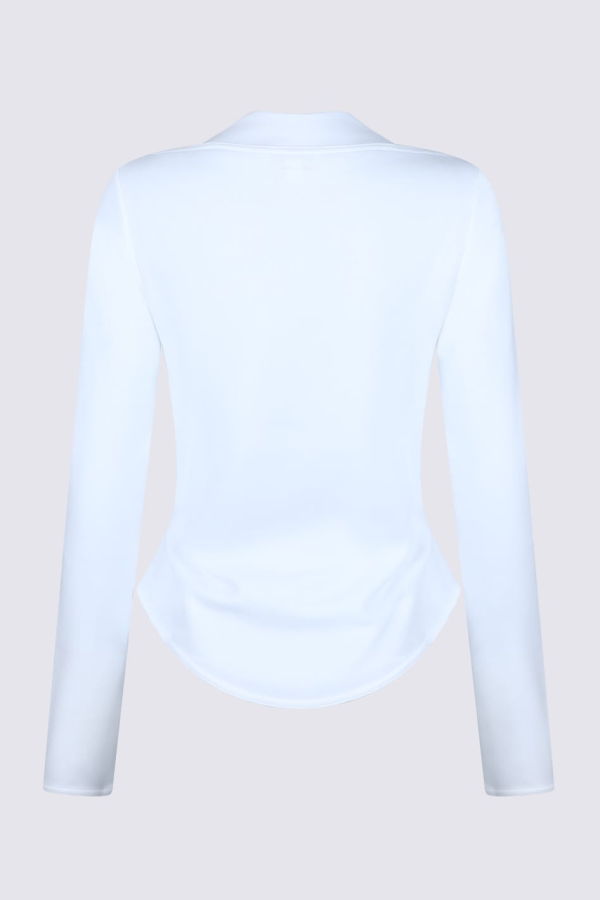 Alaia White Cotton T-Shirt