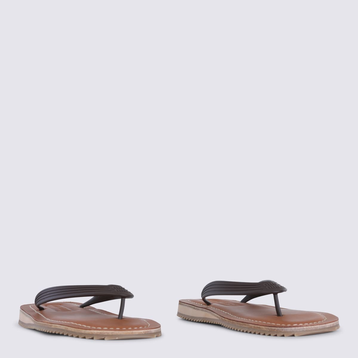 MIU MIU Brown Flats - Image 2 of 4