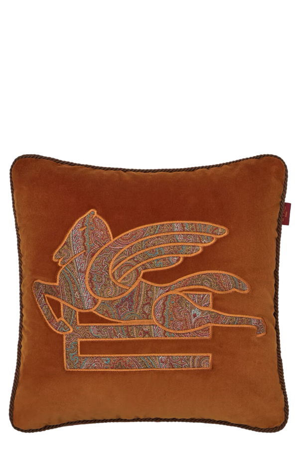 Etro Pegaso Cushion - Orange