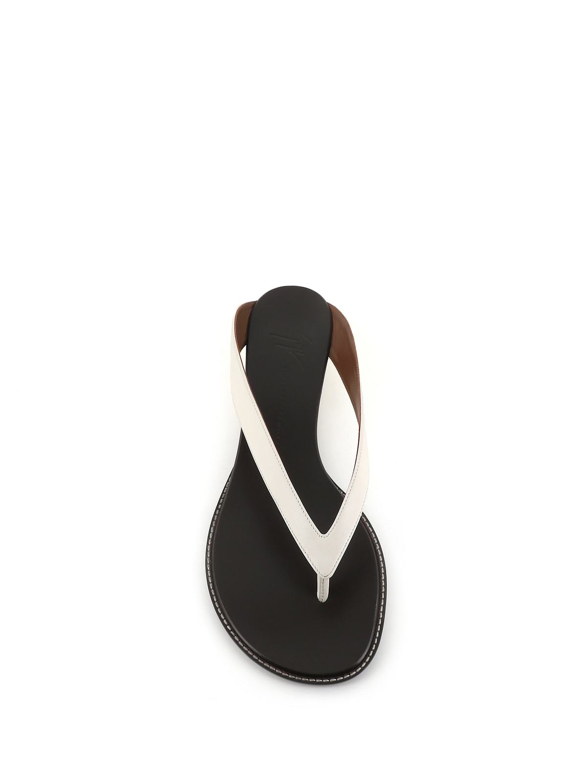 Giuseppe Zanotti Nour Flip-Flops - Bianca - Image 5 of 5