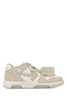 Off-White Two-Tone Leather Out Of Office Sneakers - Whitebeige - Thumbnail 1