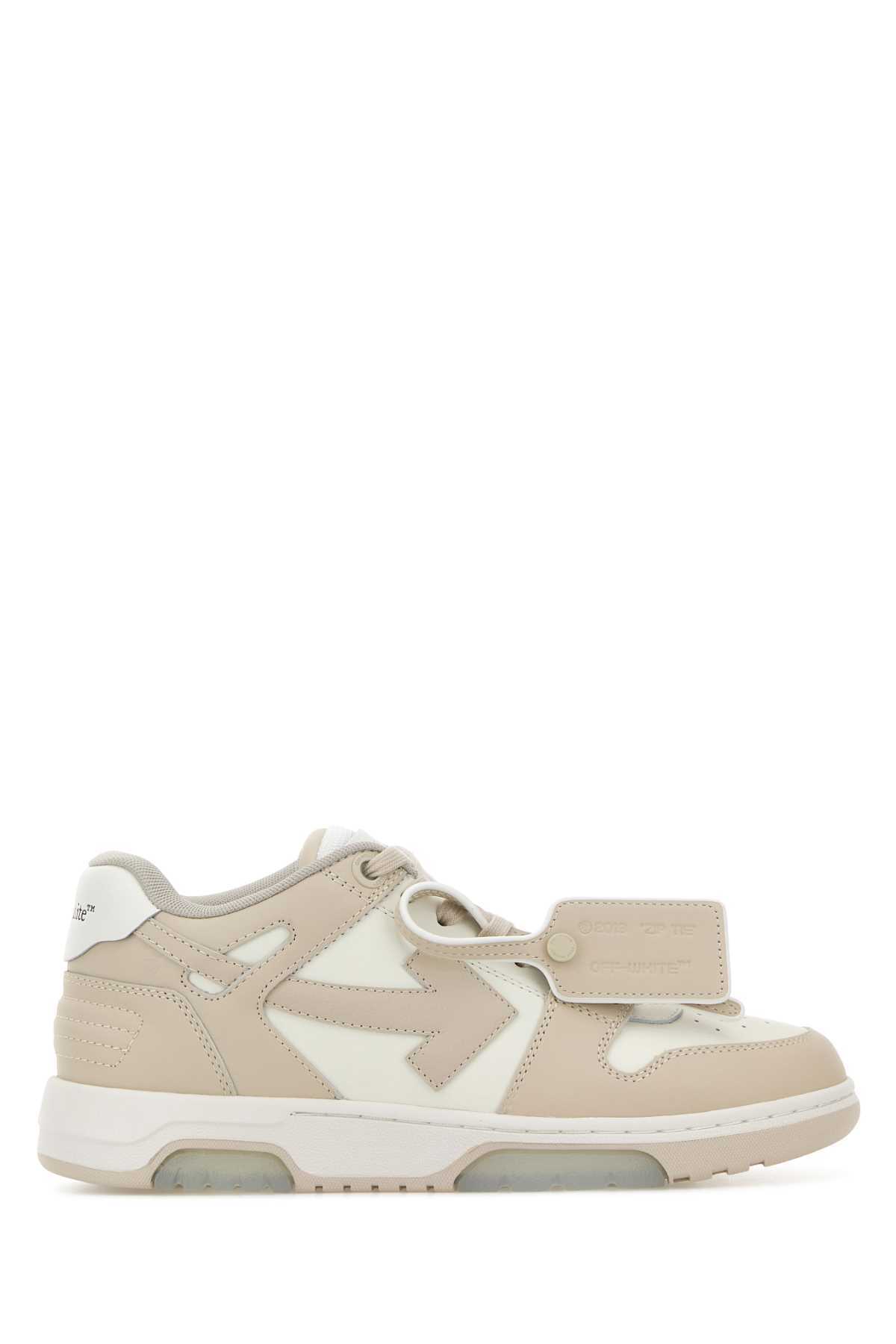 Off-White Two-Tone Leather Out Of Office Sneakers - Whitebeige - Image 1 of 2