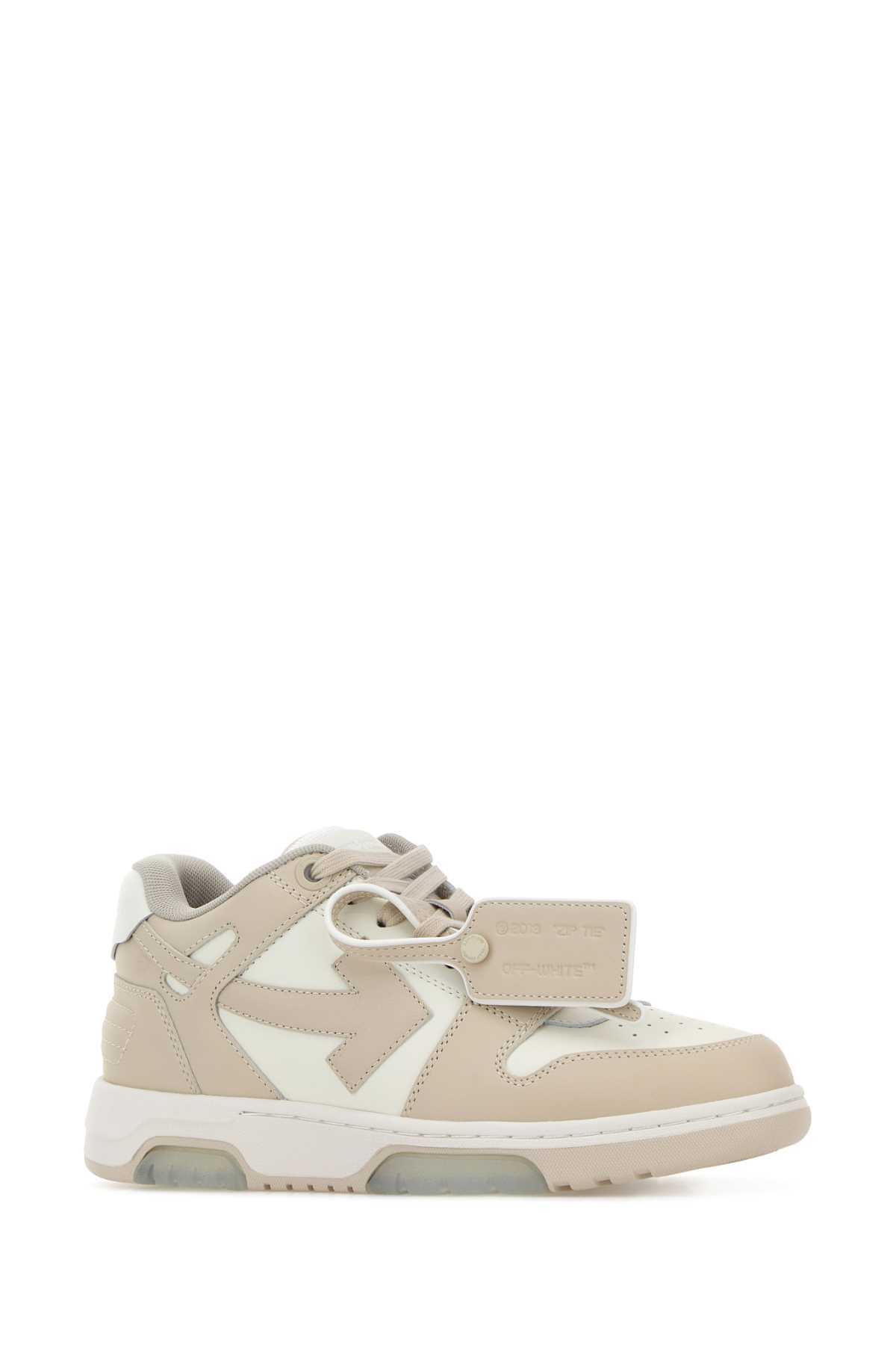 Off-White Two-Tone Leather Out Of Office Sneakers - Whitebeige - Image 2 of 2