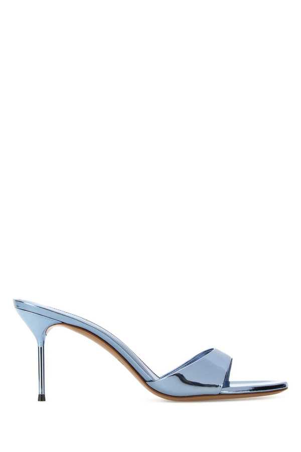 Paris Texas Light Blue Leather Lidia Mules